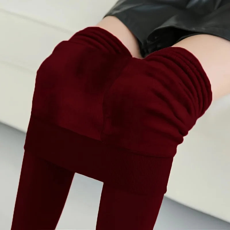 Winter Leggings Women Thick Velvet Warm Leggings Women Stretch High Waist Prevent Cold Super Warm Pants