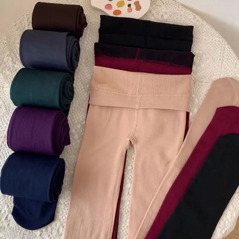 Winter Leggings Women Thick Velvet Warm Leggings Women Stretch High Waist Prevent Cold Super Warm Pants