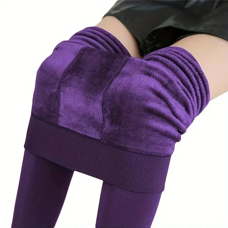 Winter Leggings Women Thick Velvet Warm Leggings Women Stretch High Waist Prevent Cold Super Warm Pants