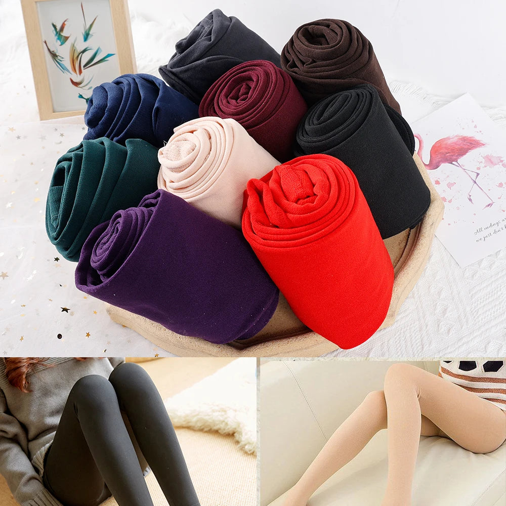 Winter Leggings Women Thick Velvet Warm Leggings Women Stretch High Waist Prevent Cold Super Warm Pants