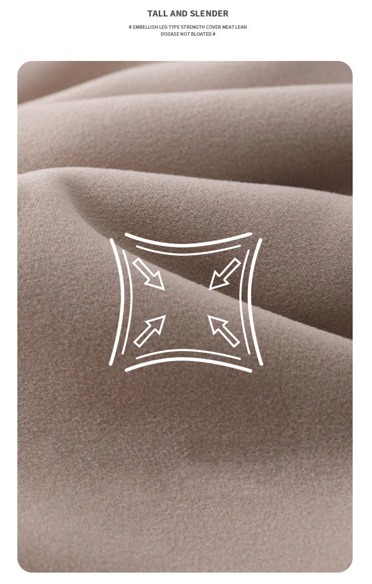 BIVIGAOS New Winter Warm Lambs Velvet Leggings Women High Waist Cotton Padded Pants Seamless Fleece Thickened Thermal Leggings